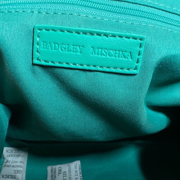 Badgley Mischka Teal Bag with Strap - Picture 4 of 4